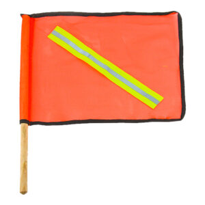 BANDERA DE MALLA ANARANJADA DE PVC CON REFLEJANTE